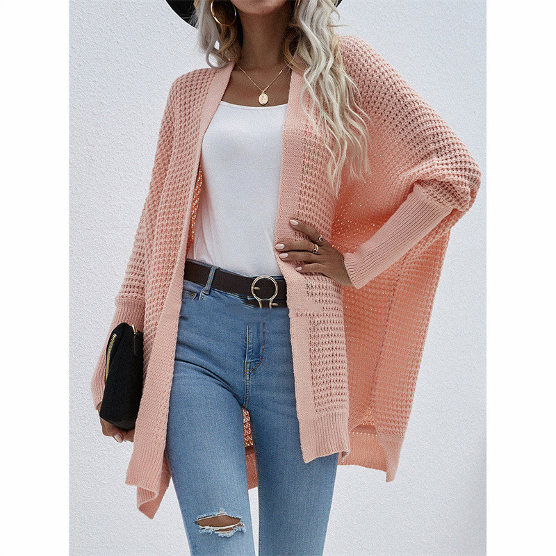Temperament Commuting Loose Solid Color Sweater Women