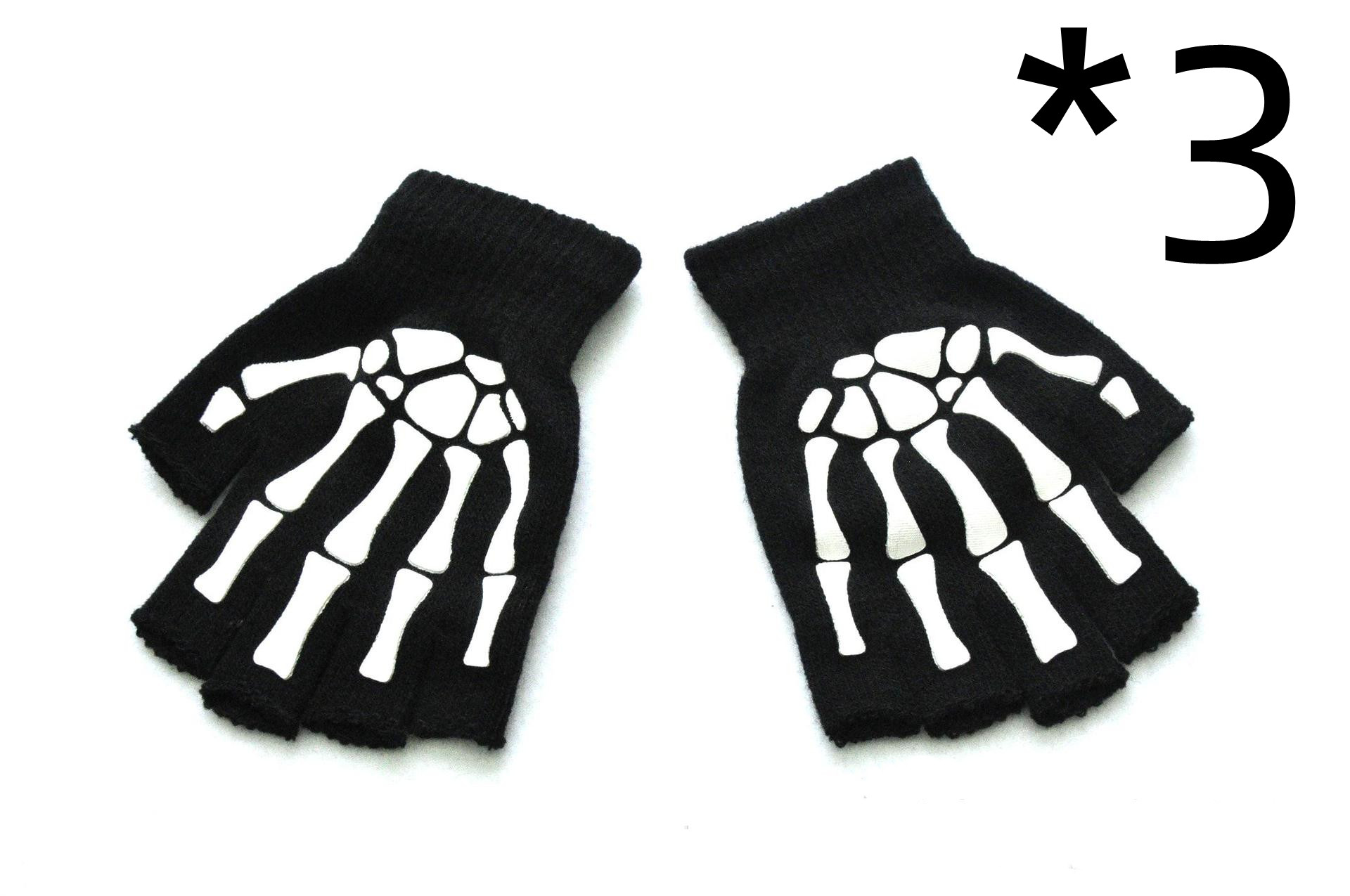 3pcs Luminous hand bone claws