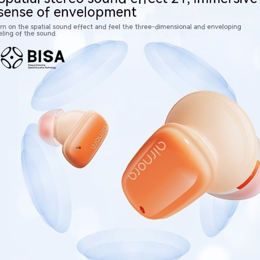 Small Powder Bluetooth Headset Active Noise Reduction Space Sound Effect - Image 11