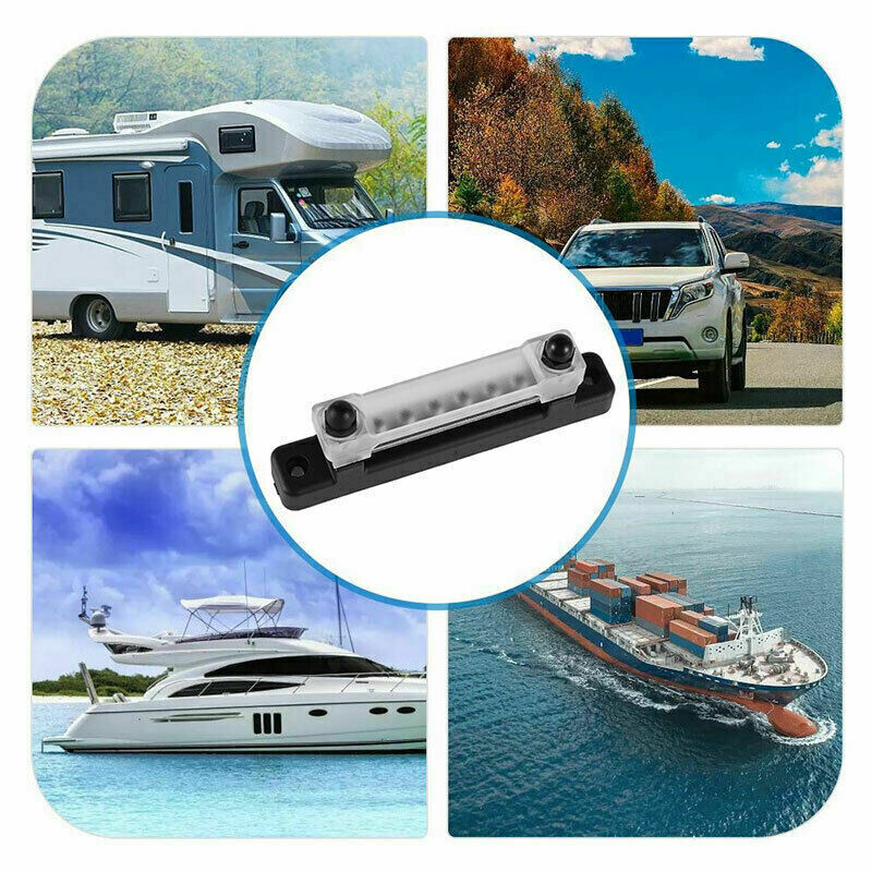 12V Distribution Bus Bar Auto Boat Marine Power 6 Way Terminal Block — image 5