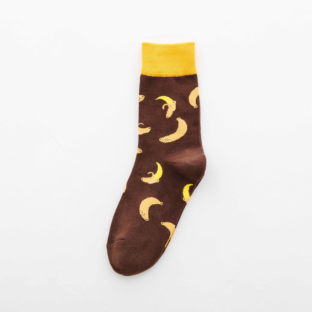 Title 14, Fruit tube womens socks with Jacquard cartoon ...