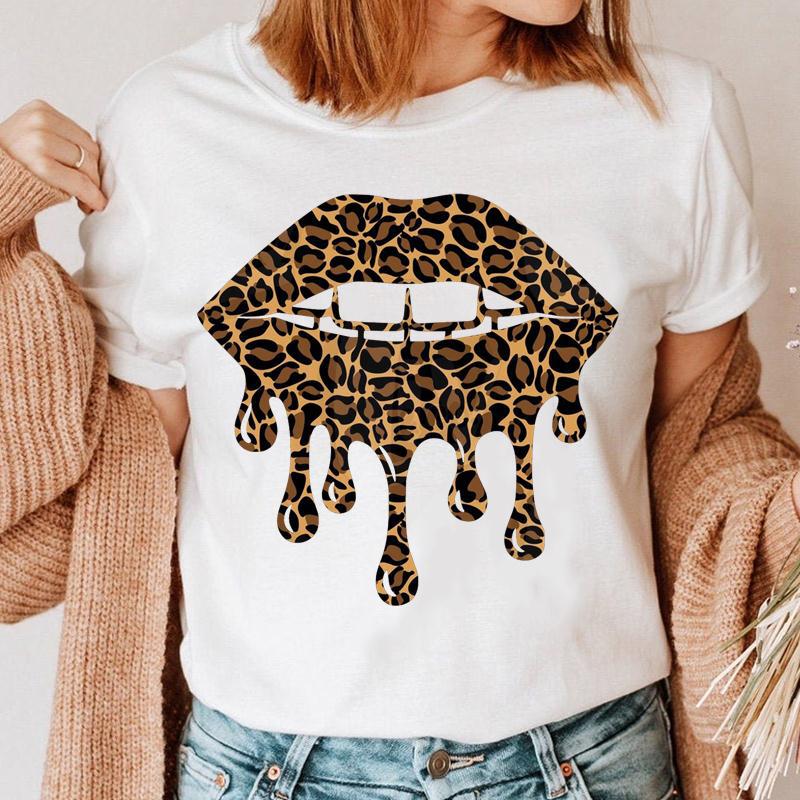 Title 12, Fashion Printing Creative Color Lip Print Short...