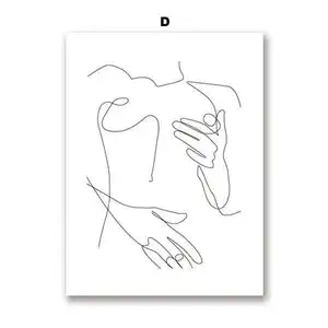 Chic Feminine Canvas Simple Wall Art Home Decor – image 7