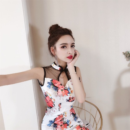 Title 4, Hip Wrapped Modified Cheongsam Dress