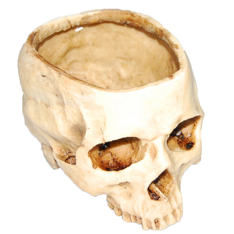 Resin skull flower pot ashtray resin skull ornament flower