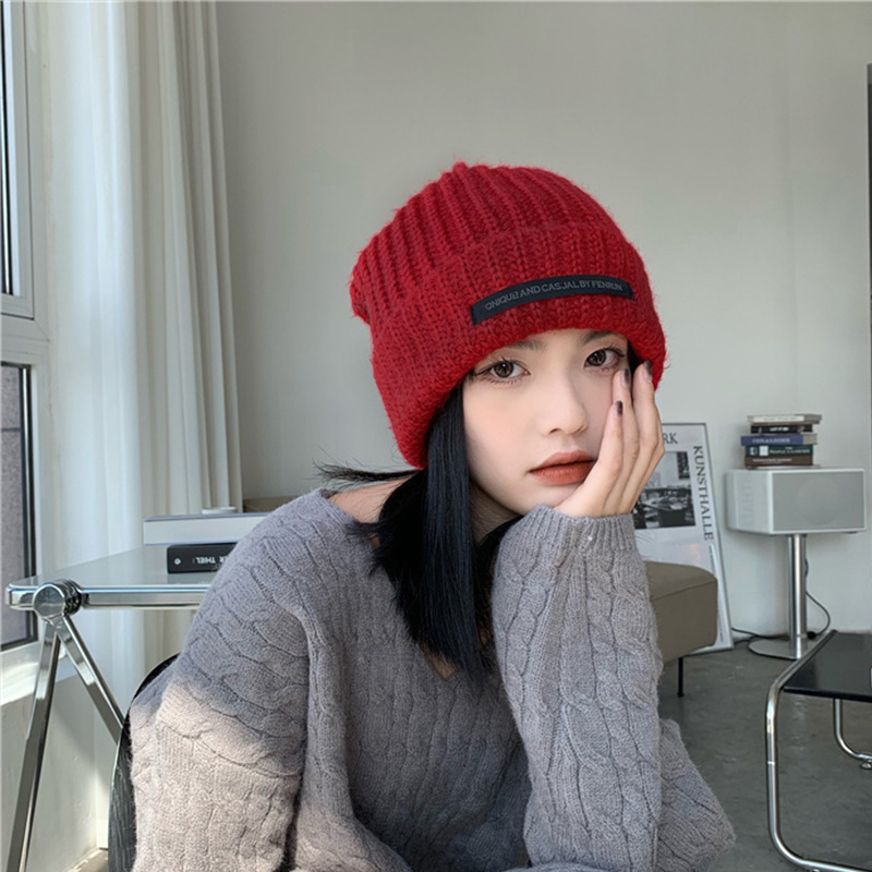 Women's Fashion Versatile Big Head Around Wool Hat