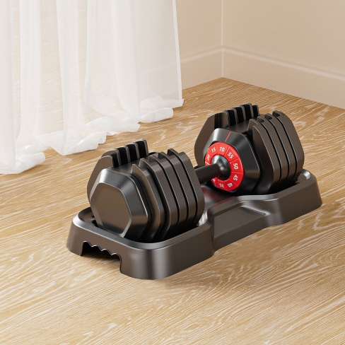 Adjustable 55LB Dumbbell Set for Men & Women | 10-in-1 Home Gym Fitness - Picture 9 of 11