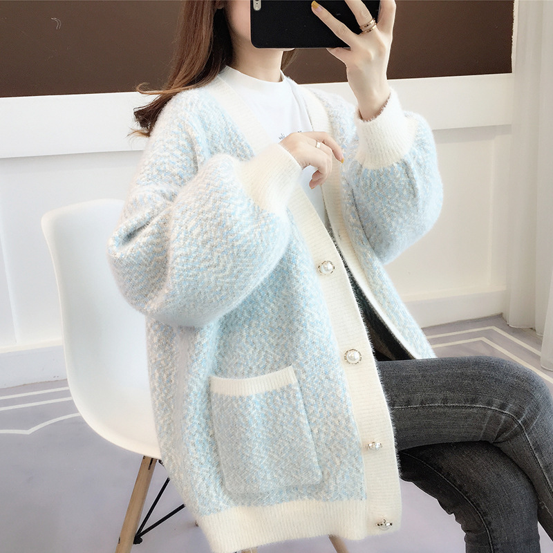 New Ladies Knitted Jacket Cardigan Sweater