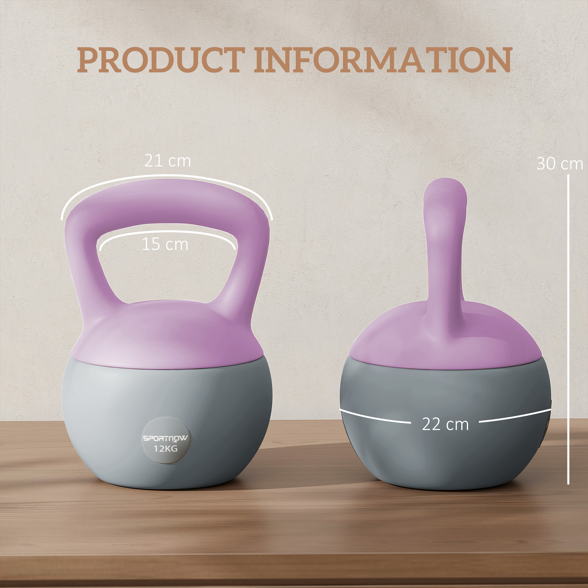 12 Kg Soft Kettlebell With Anti Slip Handle, Suitable For Home Gym — image 4