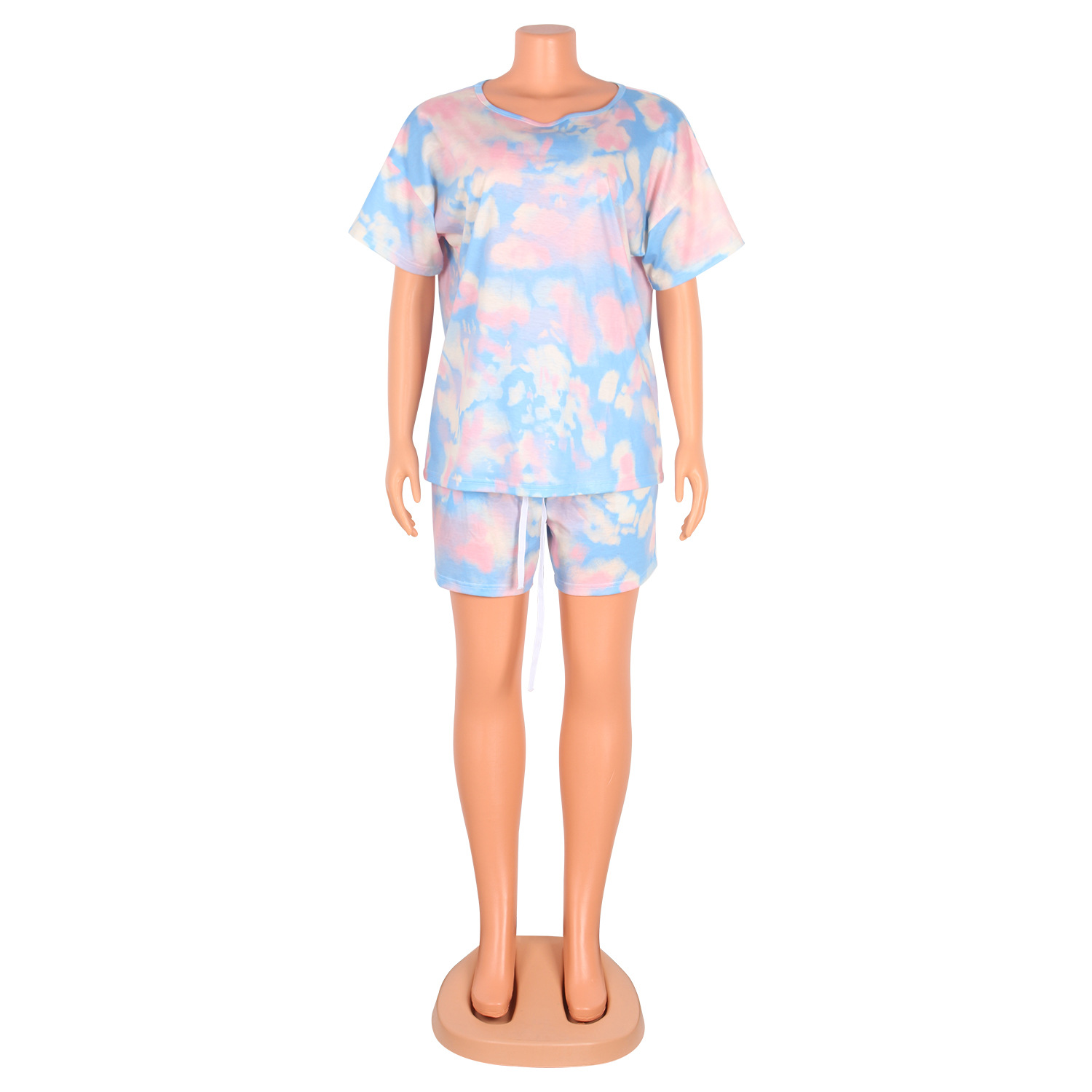 Sports And Leisure Printed Tie-Dye Two-Piece Suit