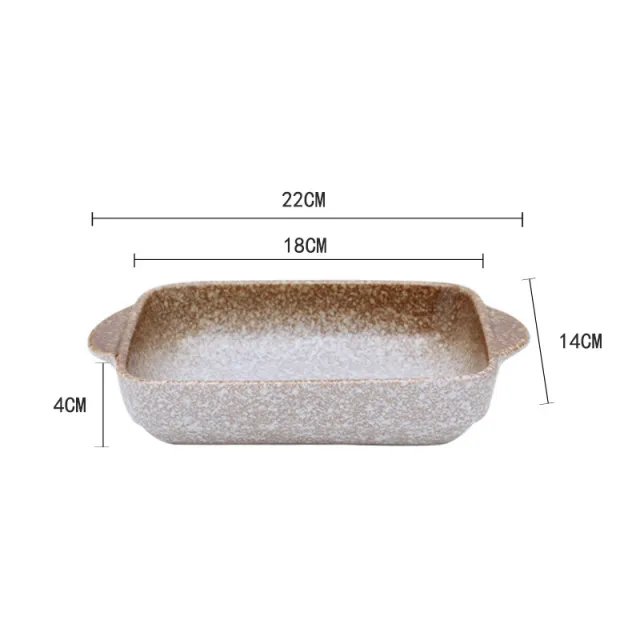 Ceramic Household Baking Bowl Creative Microwave Oven Special Baking Tableware Bakeware Gold Edge - Shop at LoveMi