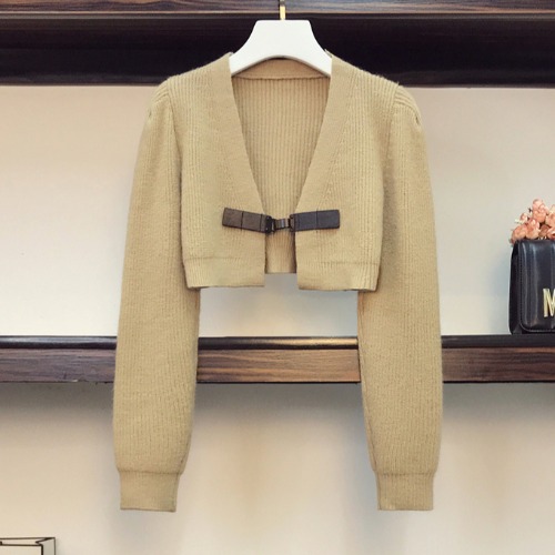 Sweater Suit Western Style Age-reducing Fat MM Knitted Jacket