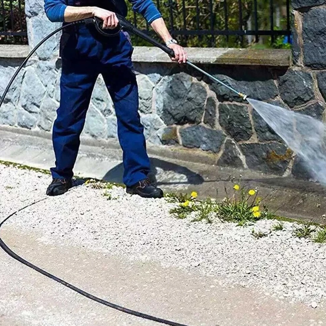 20m High Pressure Washer Hose M22-14 Copper Threaded Connector — image 4