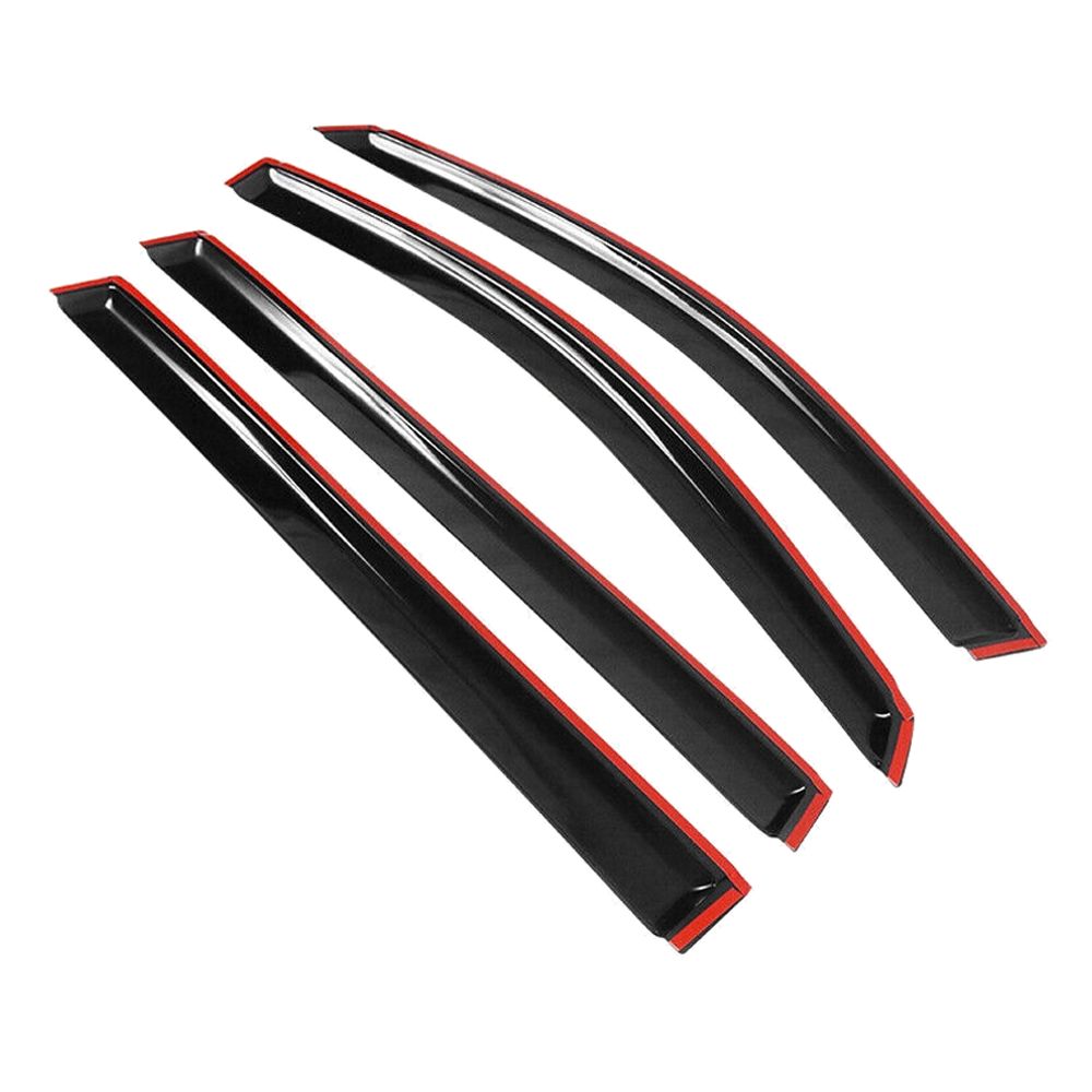 Fits 04-10 T Oyota Sienna Acrylic 4PCS Side Window Visors Vent Sun Rain Guards