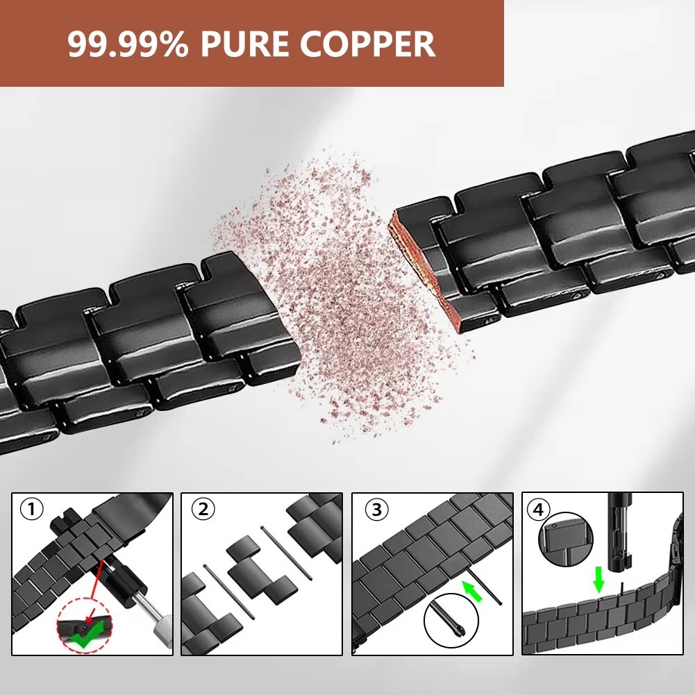 Pure Copper Fully Magnetic Bracelet For Arthritis Relief Remove Tool Gift Boxed — image 6