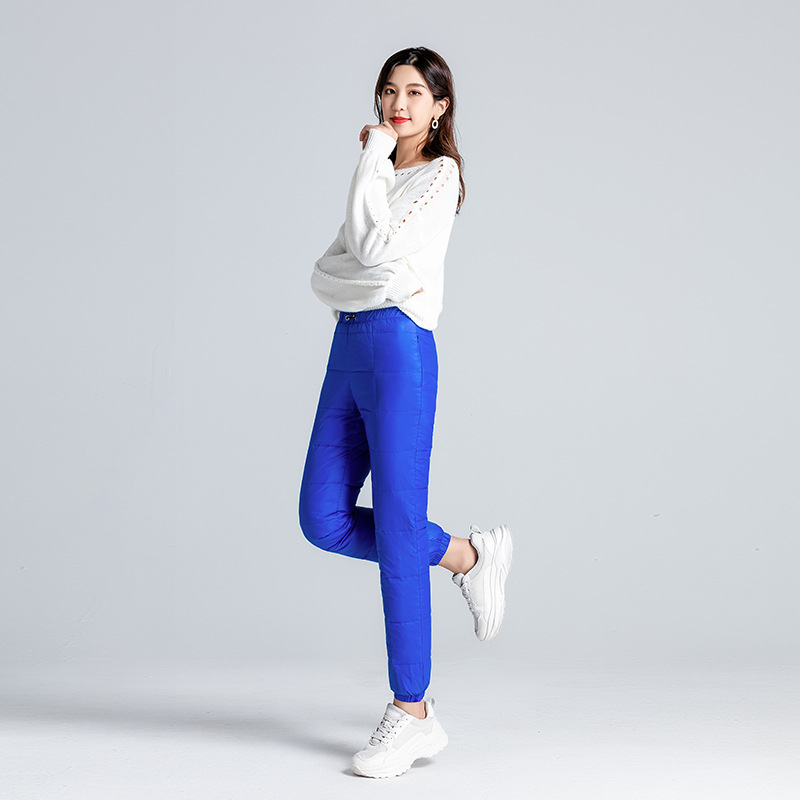 New Ski Women's High Waist Warm Stretch Down Pants