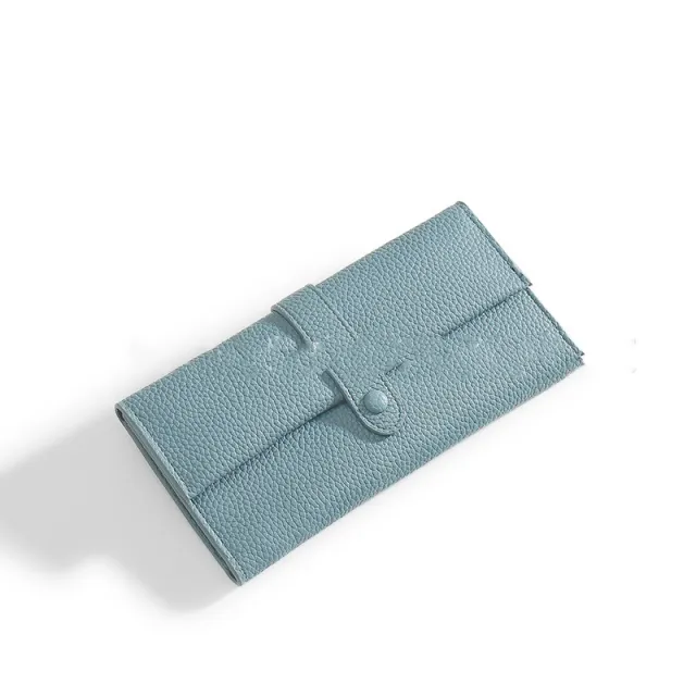 Women's Purse Simple Long Multi card Folding Clutch Bag Blue - Shop at LoveMi