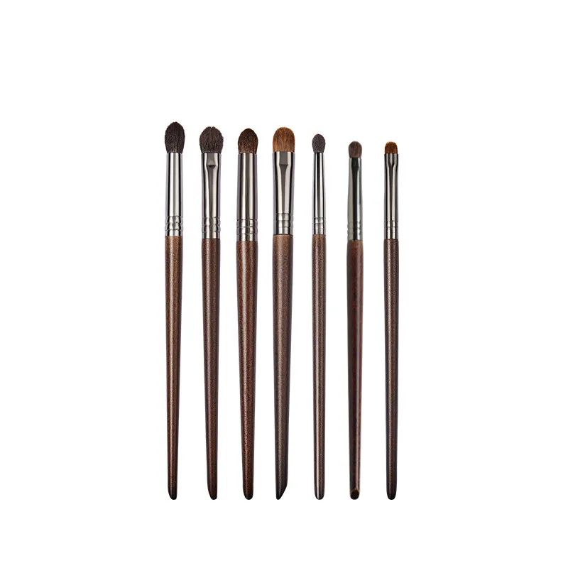 Animal Hair Eyeshadow Primer Beginner Portable Makeup Brush Set - As Shown