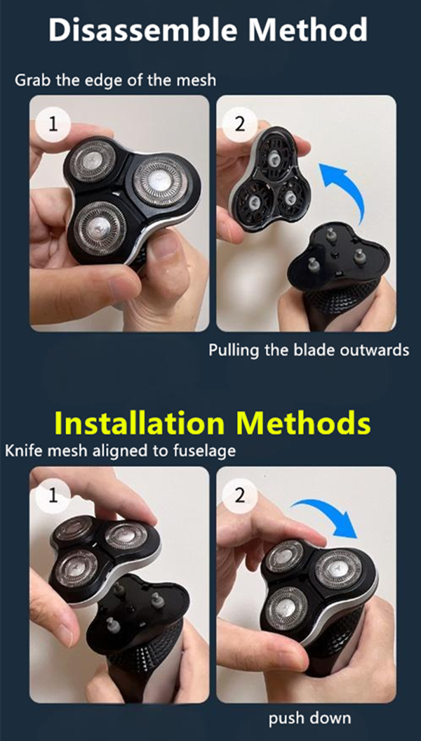 Electric Beard Nose Ear Trimmer Mens Shaver Razor Waterproof Pop-Up Wet Dry Cordless — foto 3