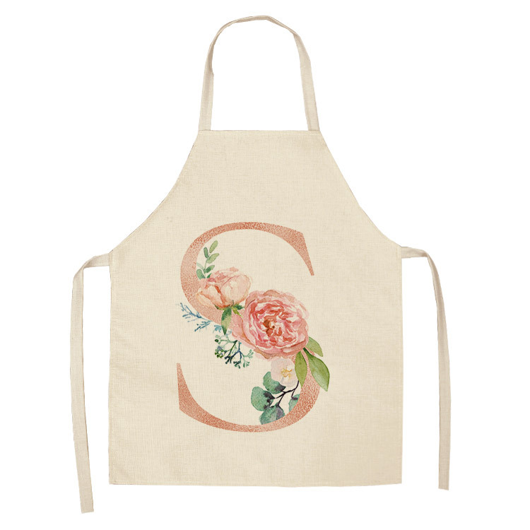 Title 23, Letter series cotton and linen apron