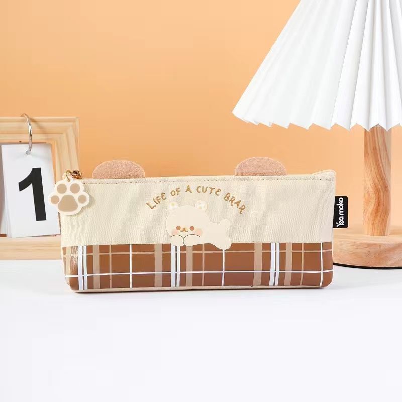 Student Stationery Canvas Zipper Storage Pen Bag — foto 3