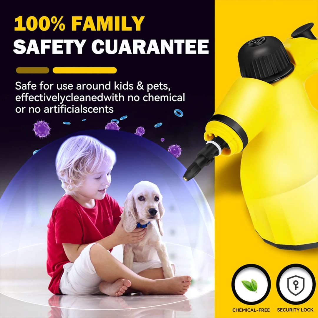10o0W Electric Portable Hand Held Steam Steamer Cleaner & Accessories 2025 New — foto 9