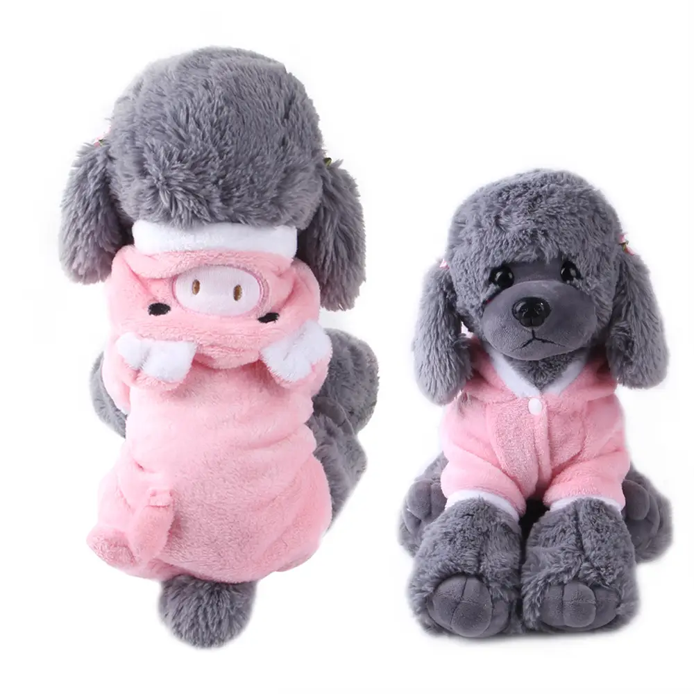 Pet Clothes Coral Velvet Puppy Clothing Cartoon Elk Cow Dog Dog Transfiguration
