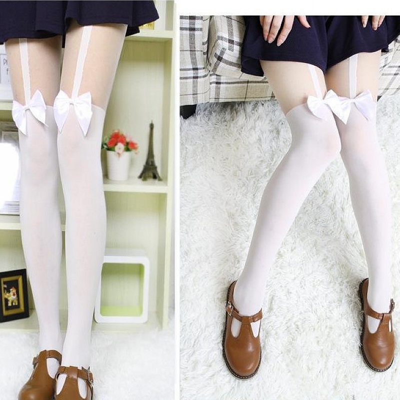 Title 4, Printed fake high tube pantyhose