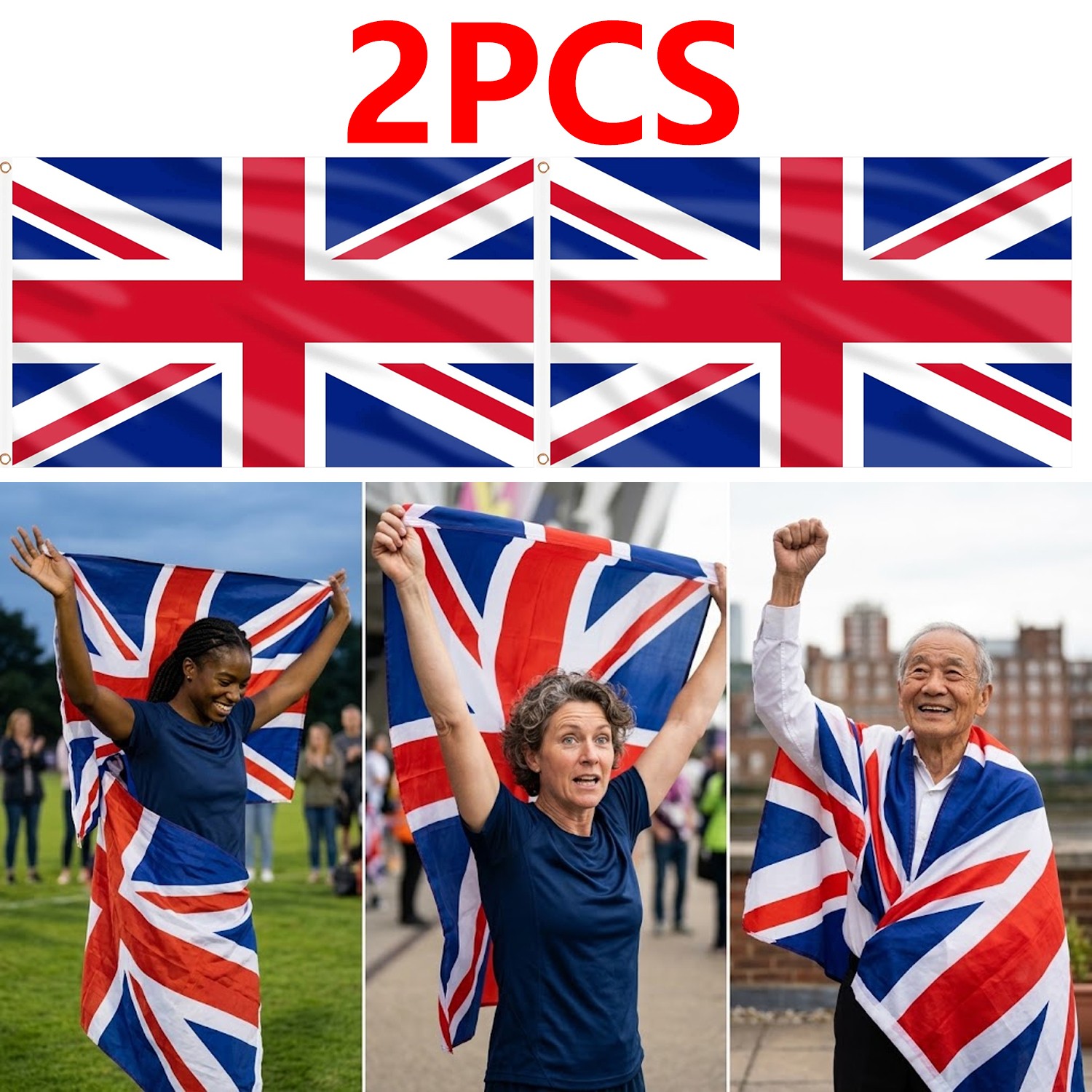 5 X 3ft Large Union Jack Great British United Kingdom Sport