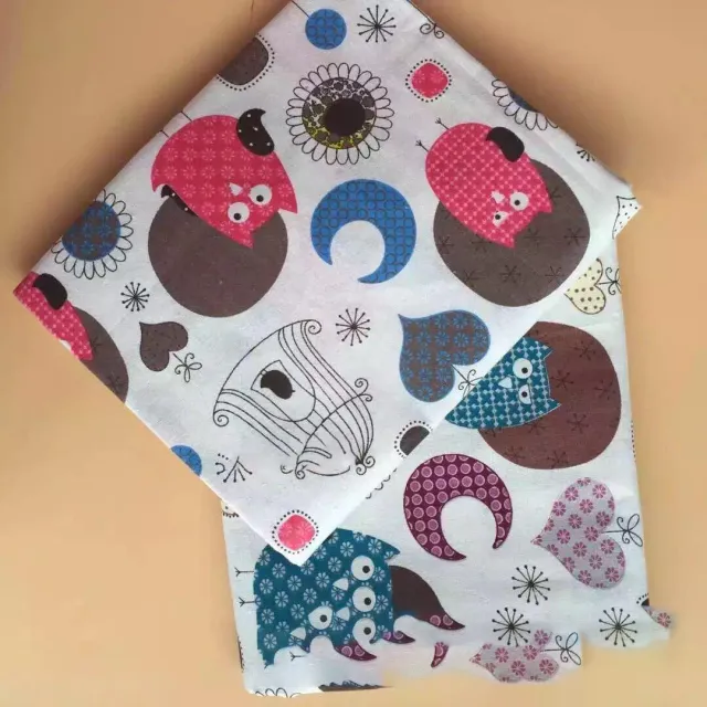 Burlap Linen Printed Storage Pet Nest Fabric Red Owl - Shop at LoveMi