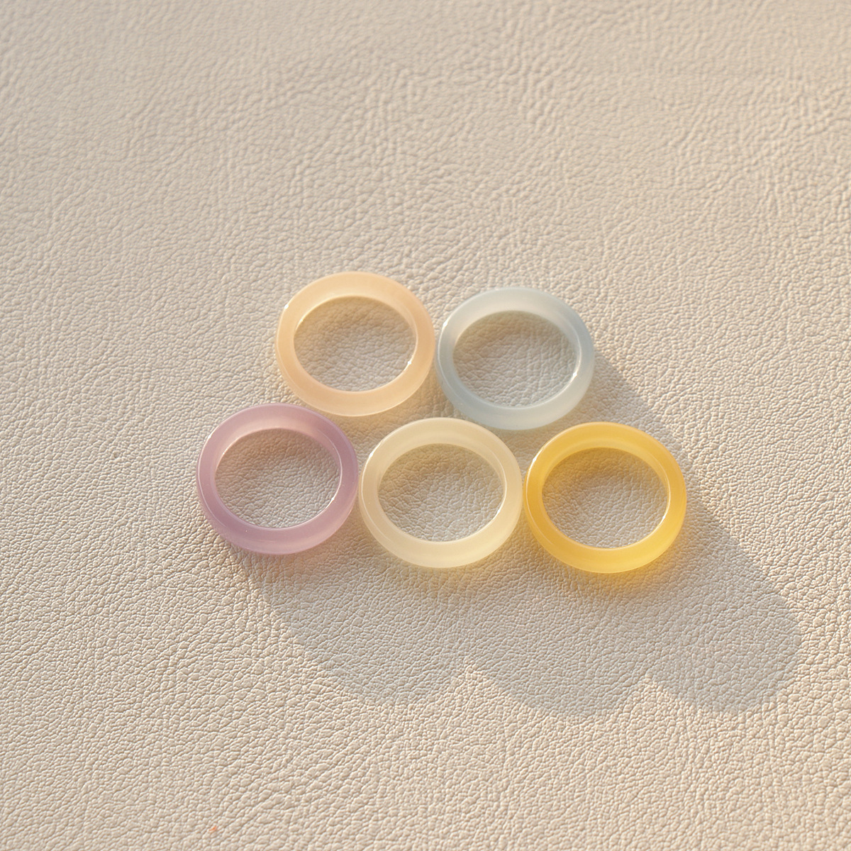 Title 2, Resin Candy Colored Semi Transparent Circular R...