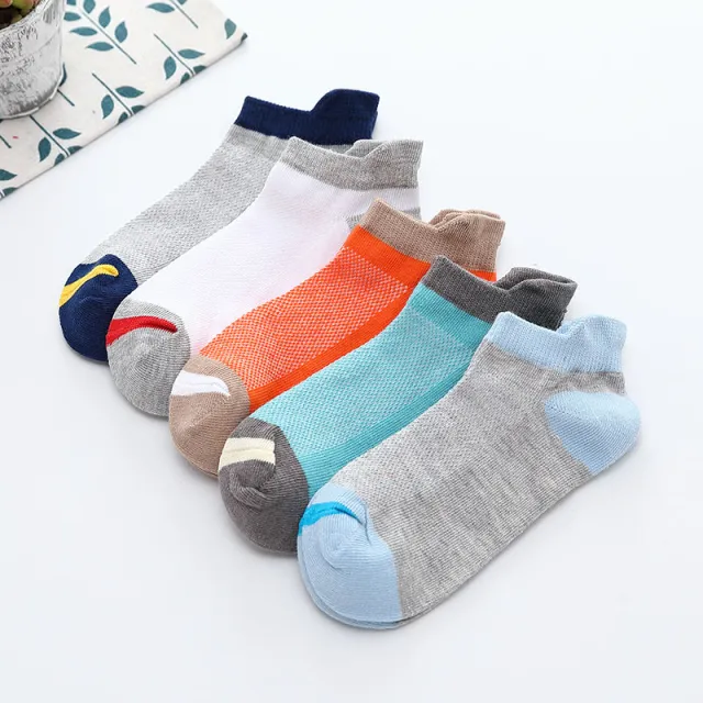 Children's Thin Socks Mesh Breathable Boys' Thin Cotton Socks Boy Socks Girls Boat Socks Color 38Or42 - Shop at LoveMi
