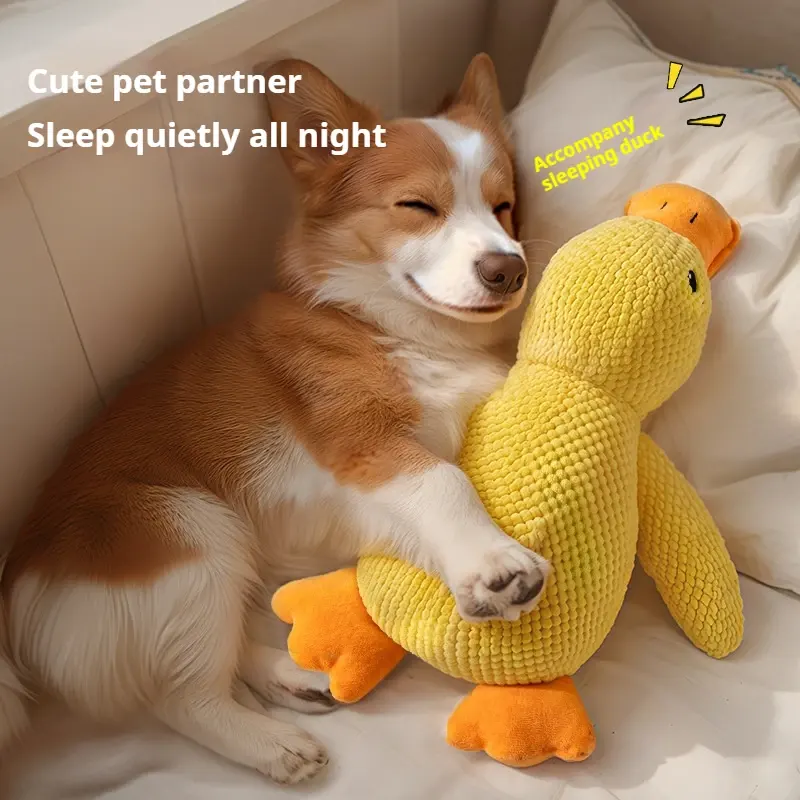 Pet Plush Toy Dog Calming Duck Stuffed Toys Chew