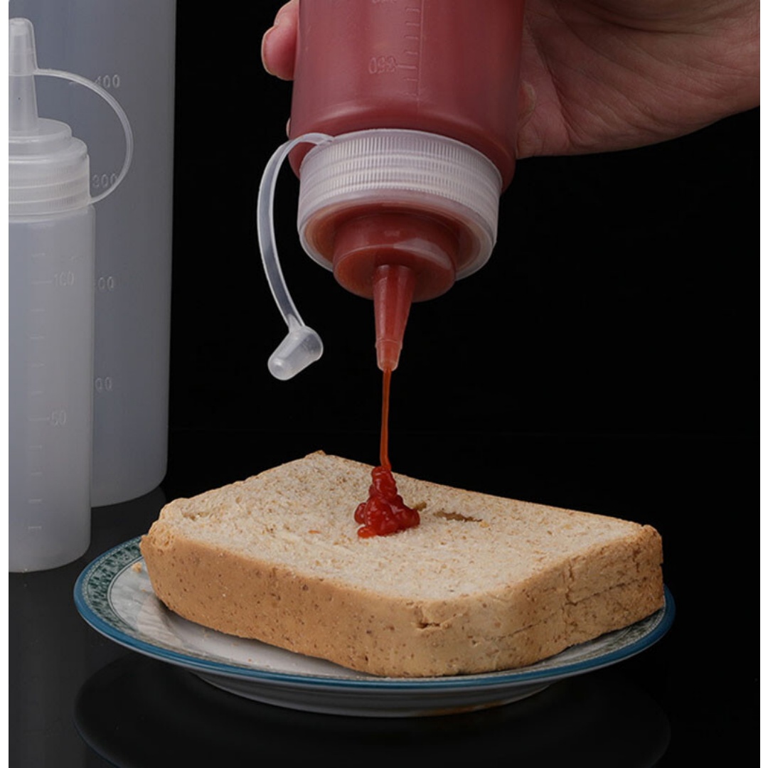 8 Pack Plastic Squeeze Sauce Bottles Kitchen Condiment Dispenser 500ml — image 10