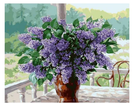 Lavender Flowers In Vase DIY Painting By Numbers Kit 40X50Cm - Shop at LoveMi