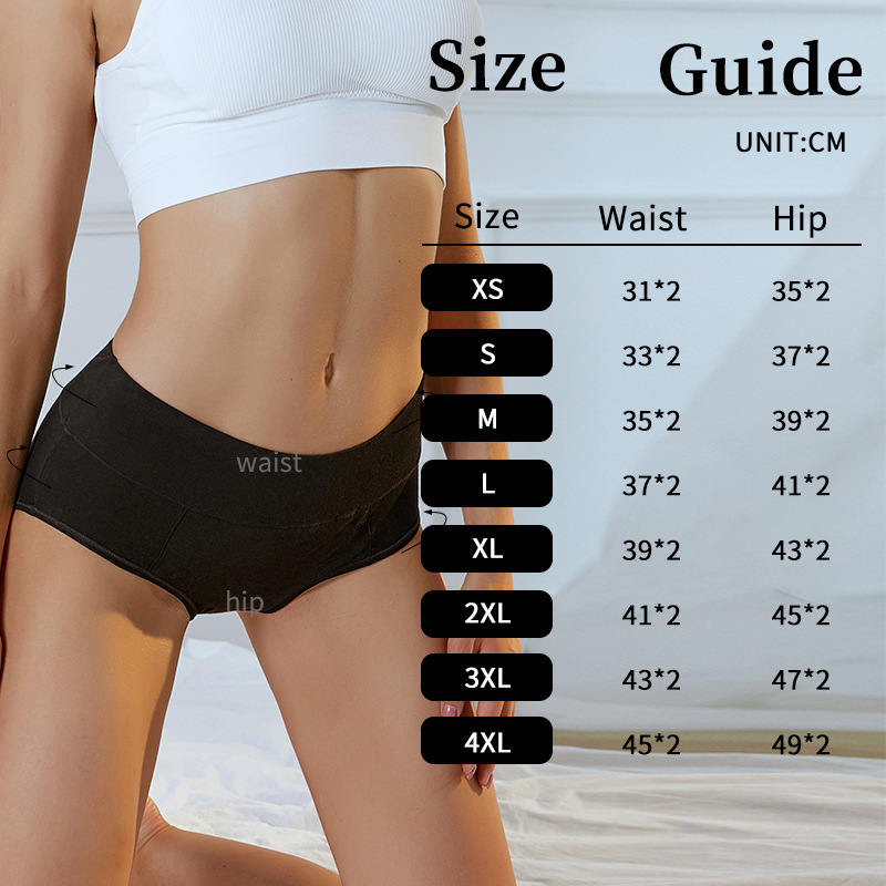 Physiological Panties Leak Proof Plus Size Women’s Panties