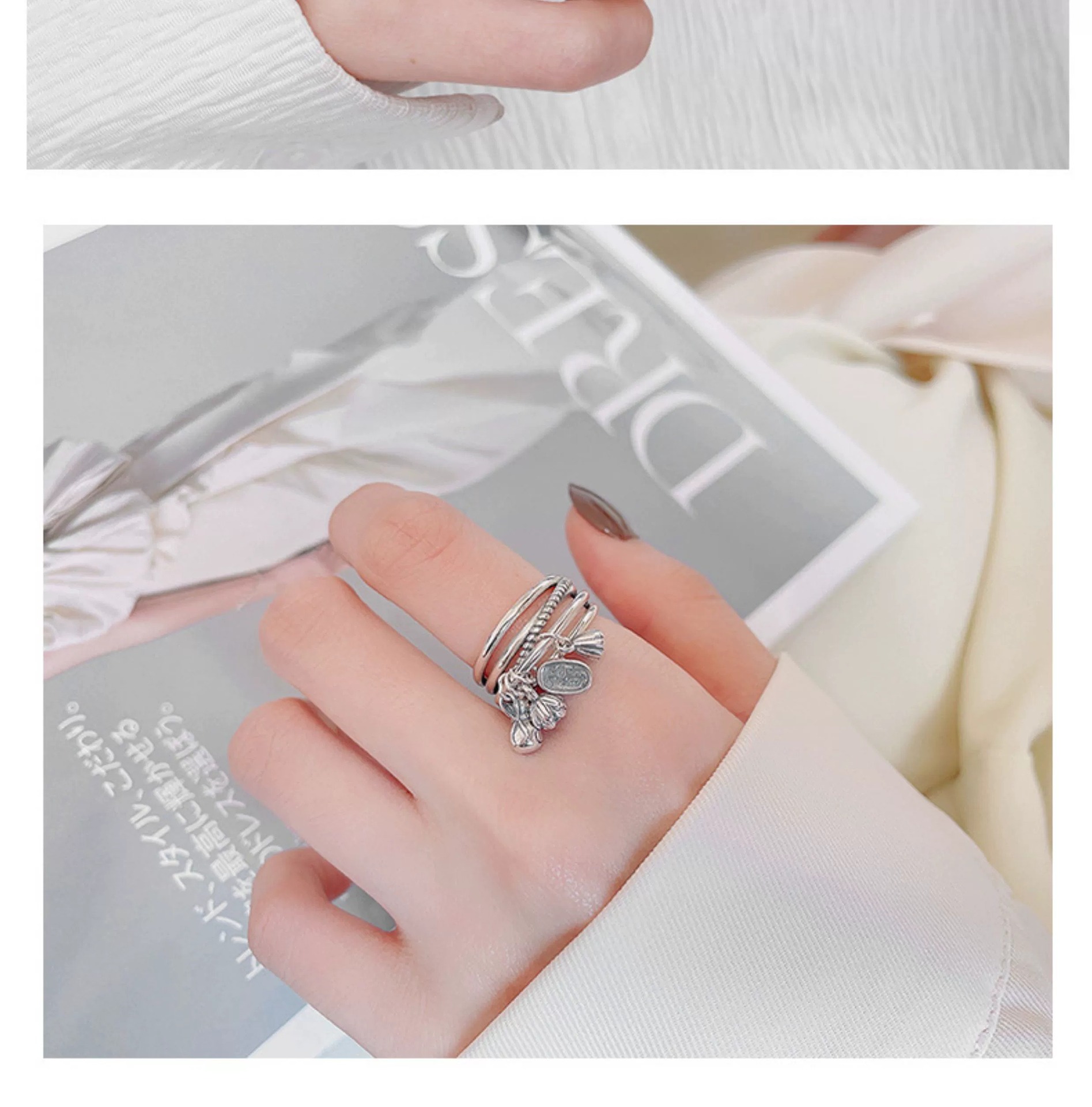 Bague en argent S925 — Attire la fortune avec style - image 1