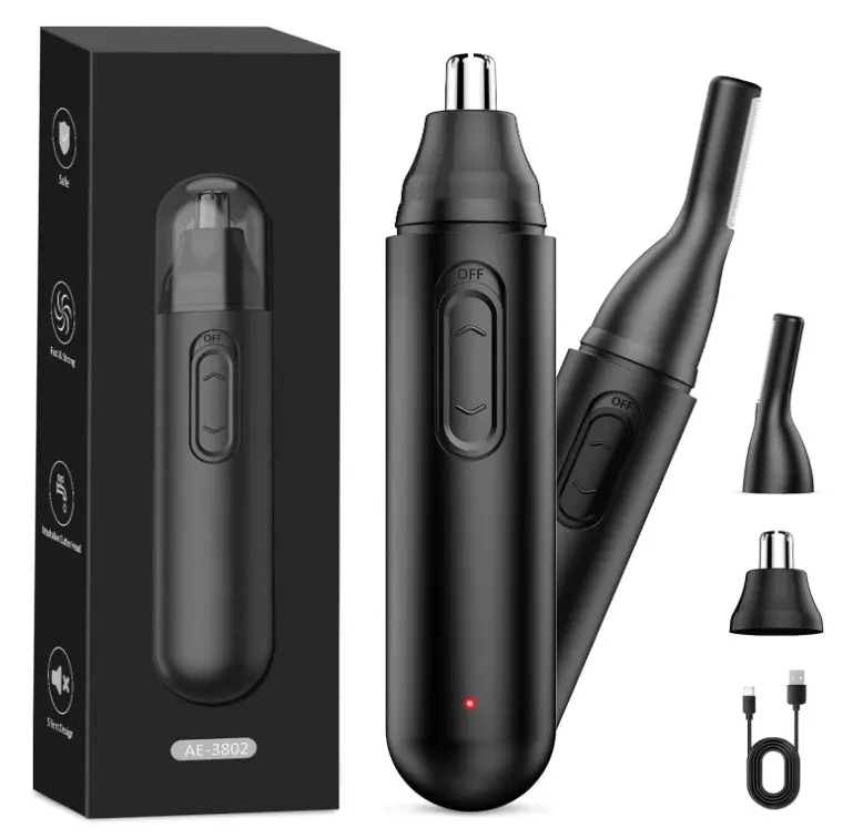 Electric Nose Hair Trimmer Set 2-in-1 Rechargeable