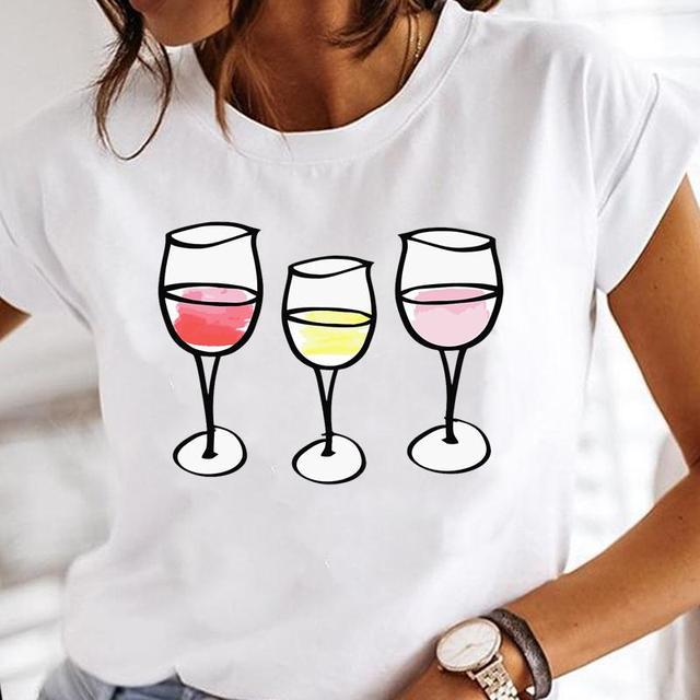 Title 9, Camisas informales con estampado de copa de vin...