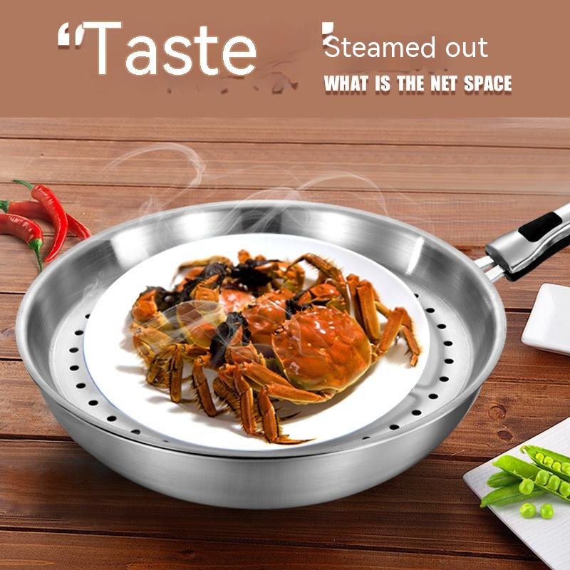 Title 6, Stainless Steel Household Uncoated Frying Pan