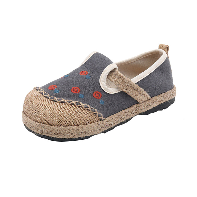 Title 2, New Comfort Round Head Cotton And Linen Shoes B...