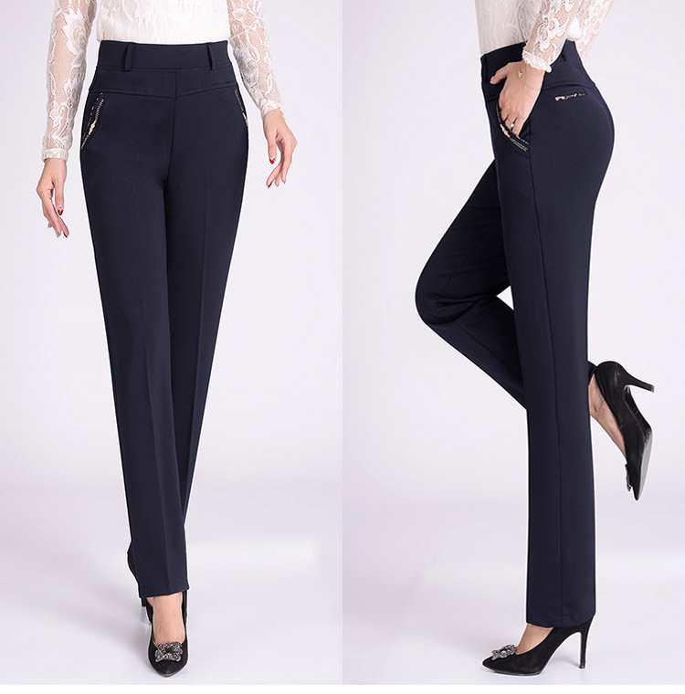 Title 1, Elastične pantalone visokog struka plus size, r...