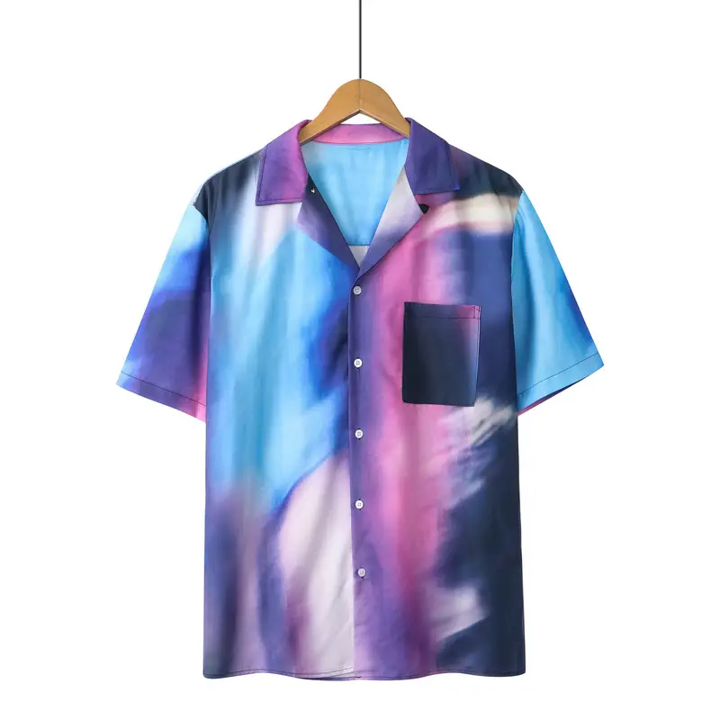 Casual Hip-hop Printed Short Sleeve Shirt