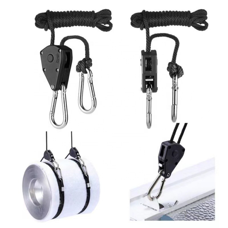 Cargo Binding Rope, 1-8 Inch 6-foot Long Heavy-duty Adjustable Rope Ratchet Cargo Binding Rope  150 Pound Load-bearing Capacity With Snap Ring Buckle Fixing Device.  Plastic Gear — foto 7