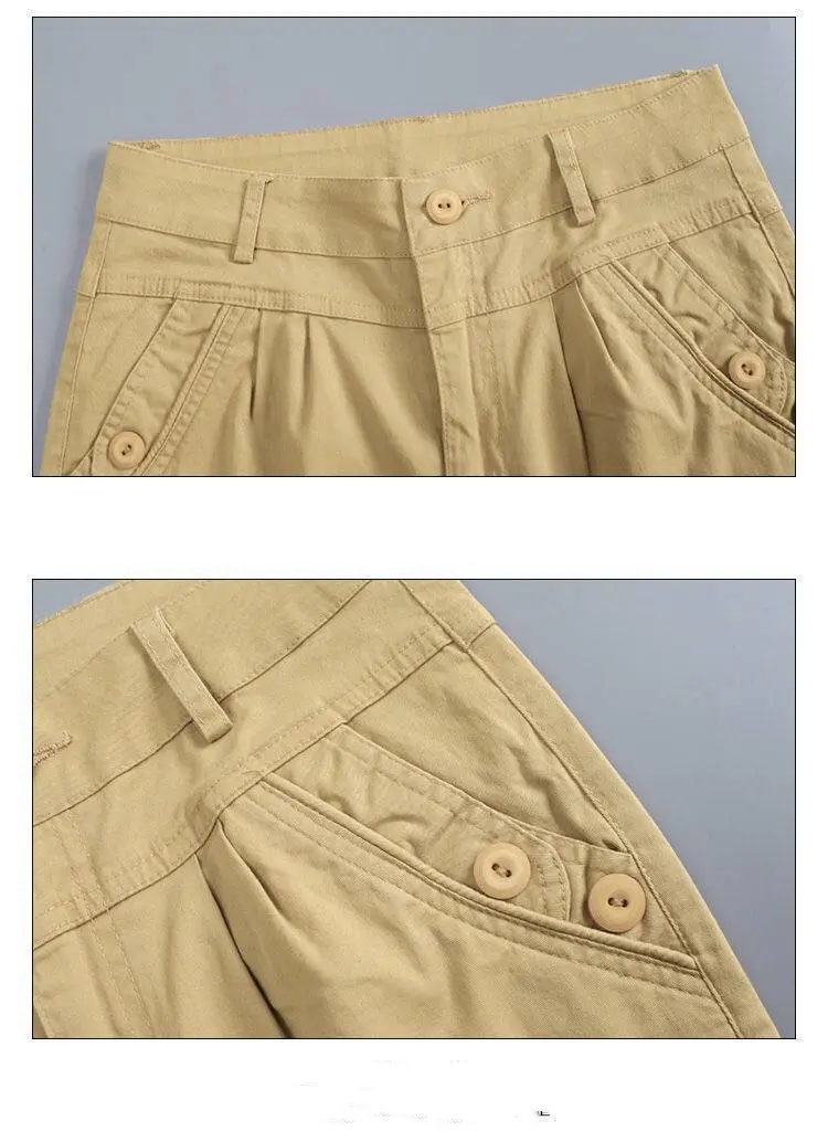 Casual Pants Elastic Feet Loose High Waist