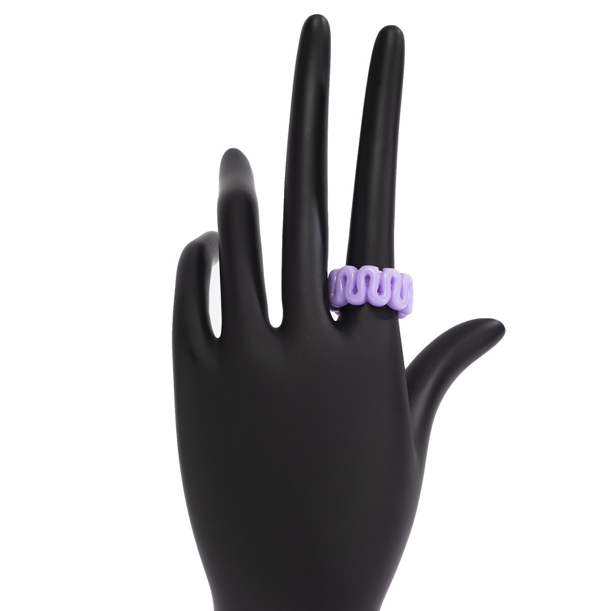 Creative Pastoral Style Sweet Cool Brushed Geometric Ring