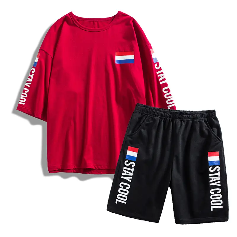 Spring And Summer Thin Men's Plus Fertilizer Plus Casual Sports Suit