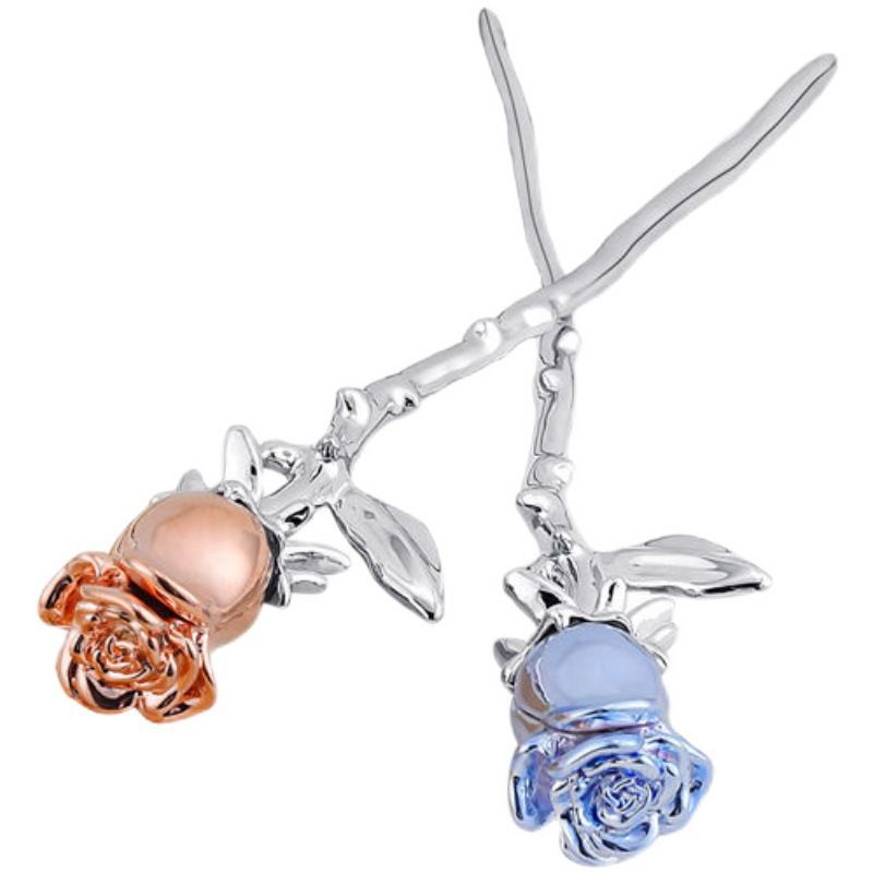 Hairpin High-end Long Rose Women's Cheongsam