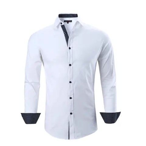 Men's Cotton Stretch Shirt Spring and Autumn Styles