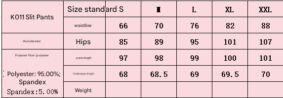 High Slit Casual Pants